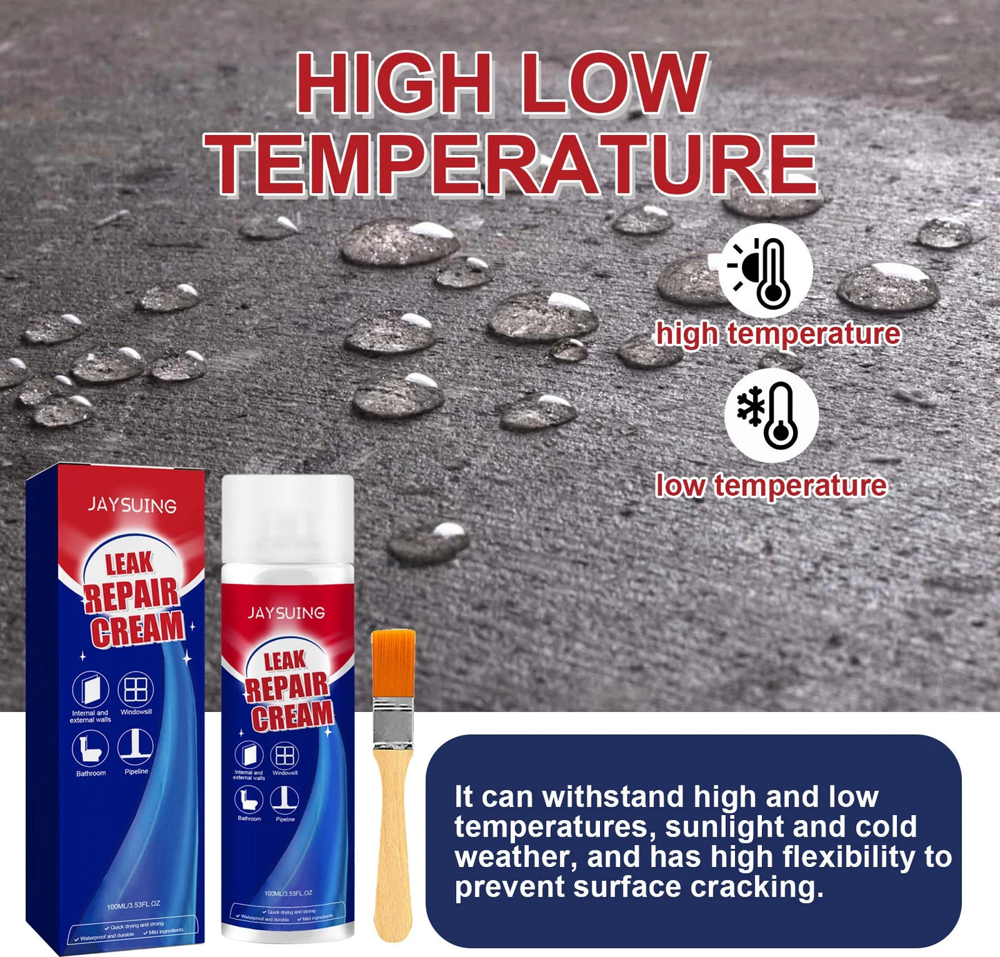 2025 Anti-Leak Repair Spray 100Ml Repair Water Leakage at the Junction Suitable for Water Windows Walls Bathrooms Etc 100Ml