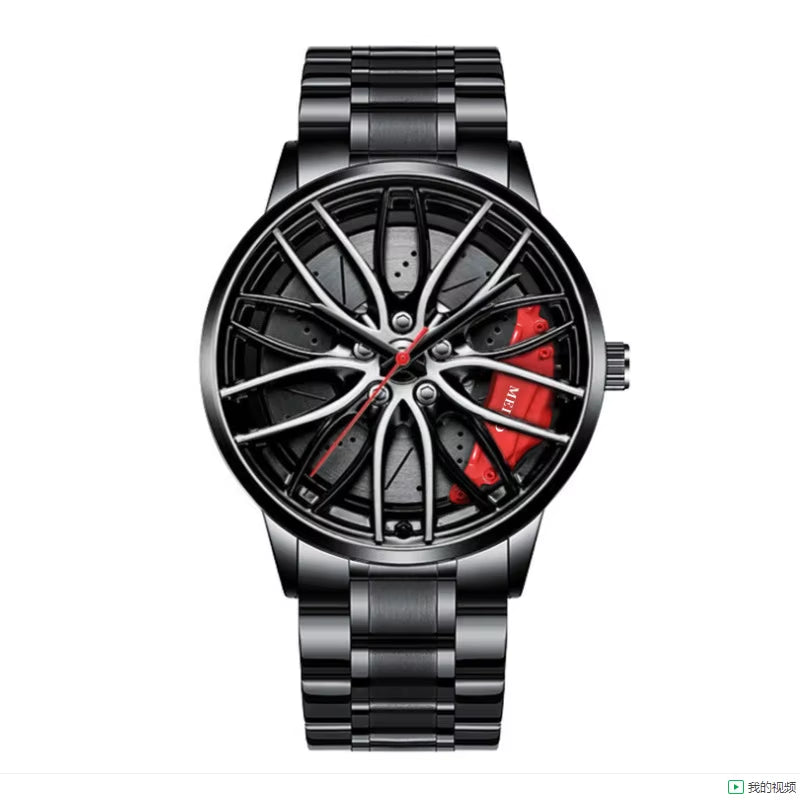 Men'S Wheel Quartz Watch Clamp Men'S Watches Wheel Fashion Men'S Watch